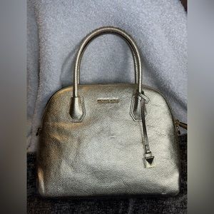 Michael Kors Gold Dome Satchel